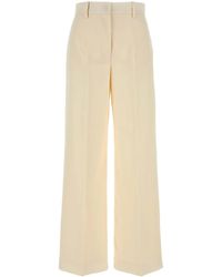 Weekend by Maxmara - Cream Wool Verdun Wide-Leg Pant - Lyst