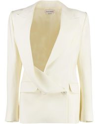 Alexander McQueen - Double-Breasted Wool Jacket For - Lyst