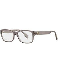 Gucci - 53mm Rectangular Optical Glasses - Transparent Grey - Lyst