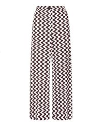 Marella - High-Waisted Future Print Trousers - Lyst