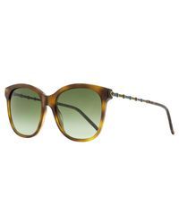 Gucci - Black Oval-frame Sunglasses - Lyst