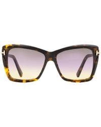 Tom Ford - Butterfly Sunglasses Tf849 Leah 55B Vintage Havana- 64Mm Ft0849 Havana/ Plastic (Acetate) - Lyst