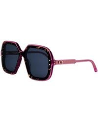 Dior - Sunglasses Square Full Rim, Shiny-Havana Frame And Lens Highlights1I24B0 - Lyst