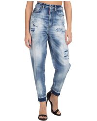 DSquared² Straight Fit Jeans Sasoon 80 S - Blue