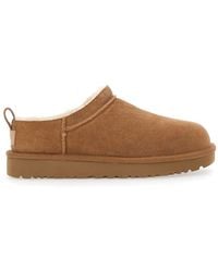 UGG - “Classic Micro” Ankle Boots With Logo Embossed - Lyst