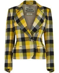 Vivienne Westwood - Georgia Wool Jacket With Check Pattern Blazers - Lyst