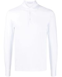 Cruciani - Cotton Blend Polo Shirt - Lyst
