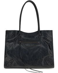 Balenciaga - Small Le City Tote Bag Lamb Ovis Aries Shoulder - Lyst