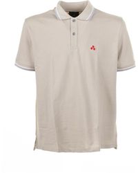 Peuterey - Polo Shirt With Contrasting Logo - Lyst