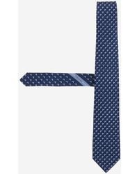 Ferragamo - Silk Tie With Pattern Ties & Bow - Lyst