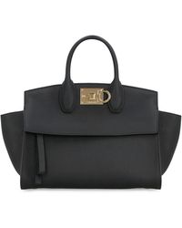 Ferragamo - Studio Soft Leather Handbag - Lyst