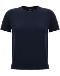 Theory - Basic Tee Sweater Wool Of Sweater, Cardigans - Lyst