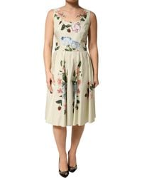 Dolce & Gabbana - Floral Sleeveless A-Line Dress Pattern - Lyst