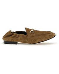 Gucci - Gg Suede Loafers - Lyst