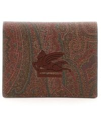 Etro - Paisley Wallet With Pegaso Logo - Lyst