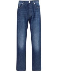 Brunello Cucinelli - Blue Cotton Jeans Denim - Lyst