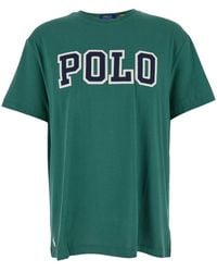Polo Ralph Lauren - Cotton Crewneck T-Shirt With Logo - Lyst