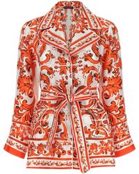 Dolce & Gabbana - Silk Blouse - Lyst