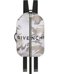 Givenchy - Adjustable G-zip Nylon Backpack With Camouflage Print - Lyst