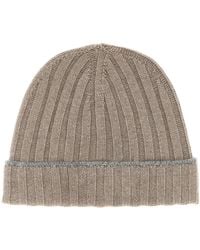 Brunello Cucinelli - Cashmere Turn-Up Beanie - Lyst