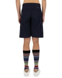 Paul Smith - Cargo Bermuda Shorts Cotton - Lyst