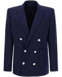 Balmain - Grain De Poudre Blazer - Lyst