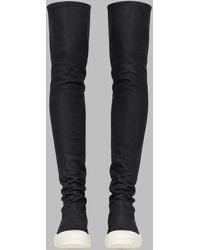 Rick Owens - High Sock Sneaker Boots Cotton - Lyst
