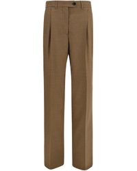 Prada - Tailored Wool Pants Merino Ovis Aries - Lyst