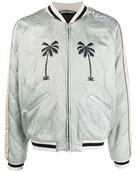 Palm Angels - Quilted Logo Jacket - Lyst