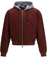 DSquared² - Quilted Hooded Bomber Jacket - Lyst