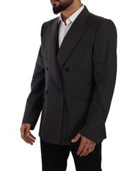 Dolce & Gabbana - Double Breasted Blazer Wool - Lyst