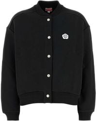KENZO - Stretch Cotton Bomber Jacket - Lyst