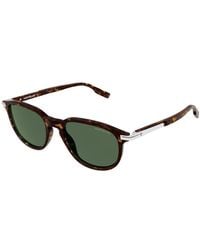 Montblanc - Sunglasses Square Full Rim, Havana Frame And Lens Mb0276S002 - Lyst