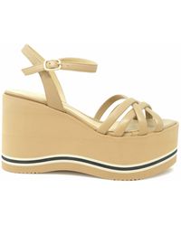 Paloma Barceló - Paloma Barcelo 24-1022 Leather Lioba Wedge Sandals - Lyst