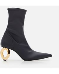 JW Anderson - Chain Heel Stretch Ankle Boots - Lyst