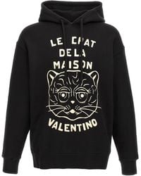 Valentino Garavani - Hoodie Cotton Sweatshirt - Lyst