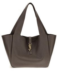 Saint Laurent - Brown Calf Leather Bos Taurus Shoulder Bag - Lyst