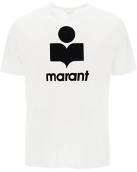Isabel Marant - Karman T Shirt With Flocked Logo - Lyst