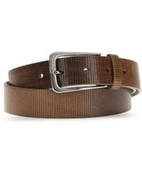 Brunello Cucinelli - Carved Leather Belt With Shimmering Buckle Calf Bos Taurus E Braces - Lyst