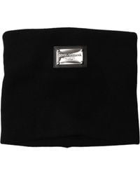 Dolce & Gabbana - Cashmere Logo Plaque Neck Warmer Scarf - Lyst