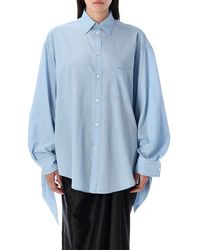 Balenciaga - Knotted Cuff Blouse - Lyst