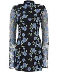 ROTATE BIRGER CHRISTENSEN - Mesh Mini Ls Dress - Lyst