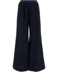 Marni - Midnight Wool Wide-Leg Pant - Lyst