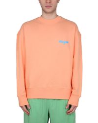 MSGM - Crewneck Sweatshirt With Logo - Lyst