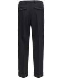 Cruna - Pants Carrot Fit Single Pleat Virgin Wool Fleece (Ovis Aries) Trousers - Lyst