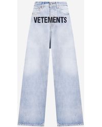 Vetements - Cotton Jeans With Logo - Lyst