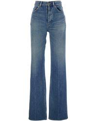 Saint Laurent - '70's' Five Pocket Jeans With Flared Leg Design In - Lyst
