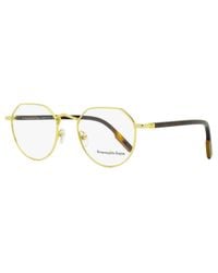 ZEGNA - Geometric Vicuna Eyeglasses Ez5238 030-Havana 50Mm/Havana Metal/Plastic (Acetate) - Lyst