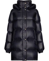 Add - Quilted Hooded Long Down Puffer Coat - Lyst