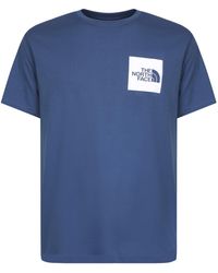 The North Face T-shirt With Iconic Logo Steel Blue